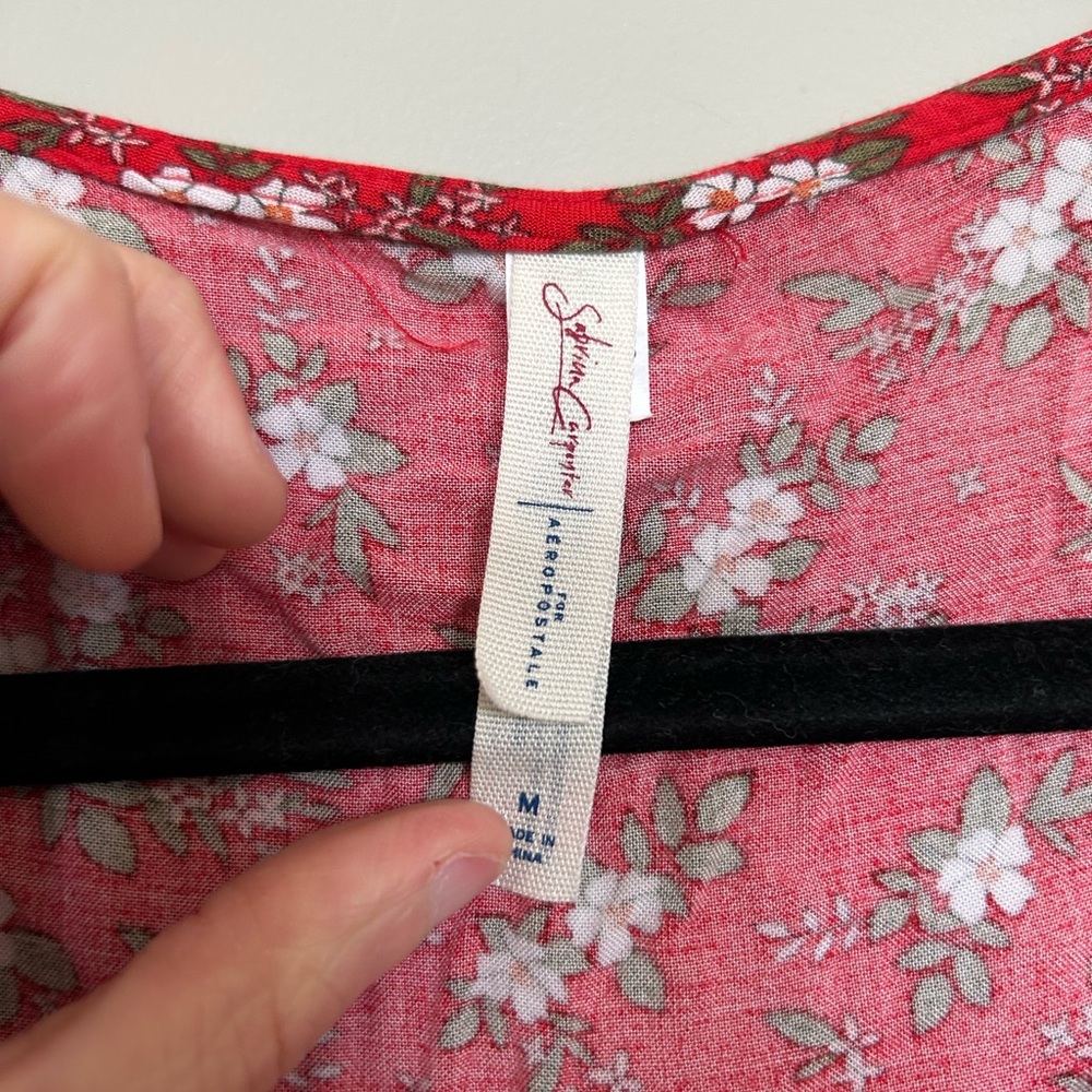 Aeropostale Red Ruched Wrap Sundress - Picture 2 of 3